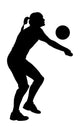 Volleyball Annahme Wall Decal