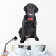 Black Lab Puppy Wall Decal Design 2