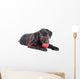 Black Lab Puppy Wall Decal Design 1