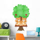 Couple Teddy Bears Swing Wall Decal