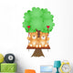 Couple Teddy Bears Swing Wall Decal