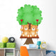 Couple Teddy Bears Swing Wall Decal