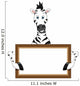 Cute Zebra Cartoon with Wall Decal