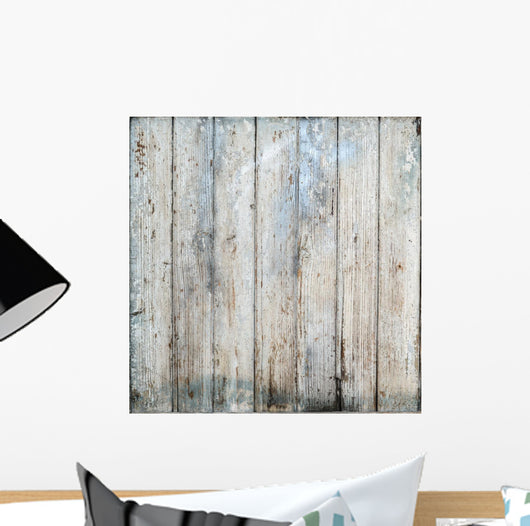 White Wood Wall Decal