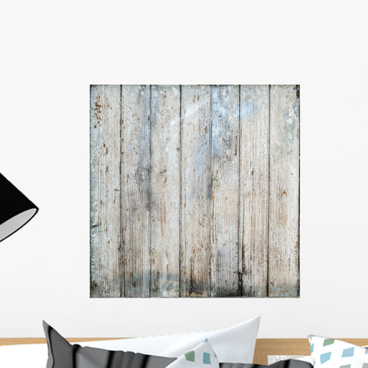 White Wood Wall Decal