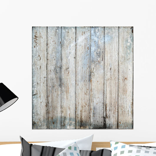White Wood Wall Decal