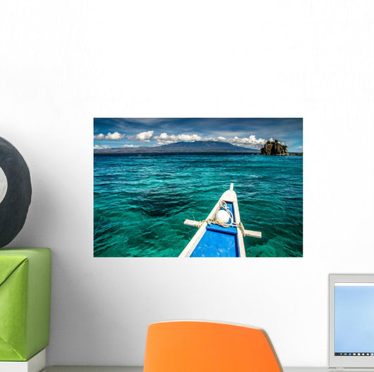 Boat and Tropical Apo Wall Decal