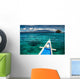 Boat and Tropical Apo Wall Decal