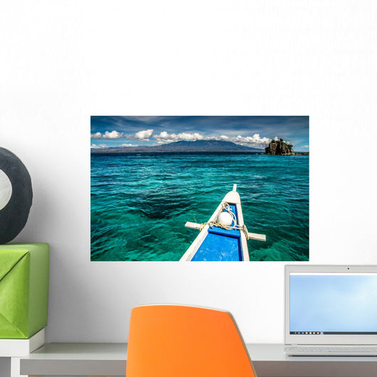 Boat and Tropical Apo Wall Decal