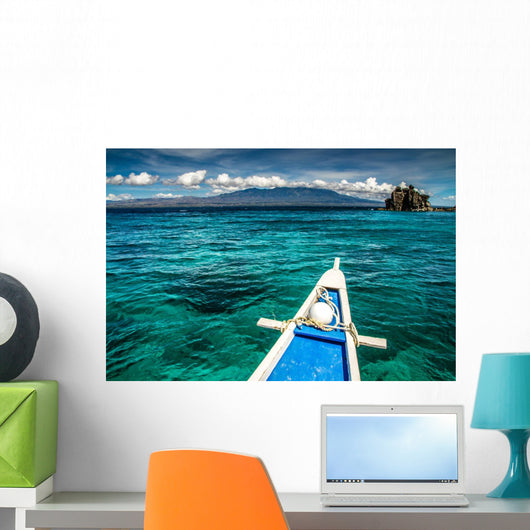 Boat and Tropical Apo Wall Decal