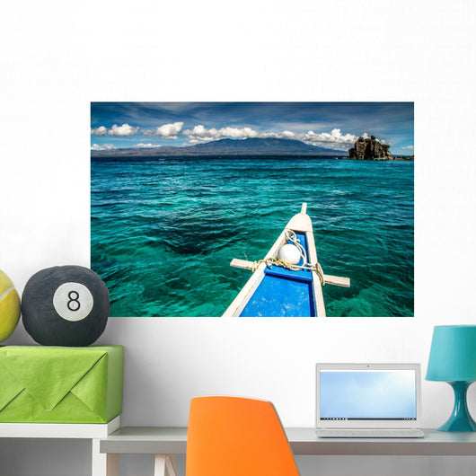 Boat and Tropical Apo Wall Decal