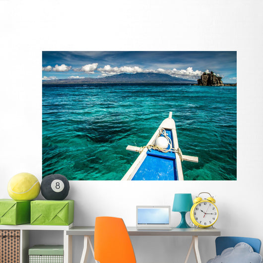 Boat and Tropical Apo Wall Decal