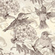 Vector Seamless Wallpaper with Wall Decal