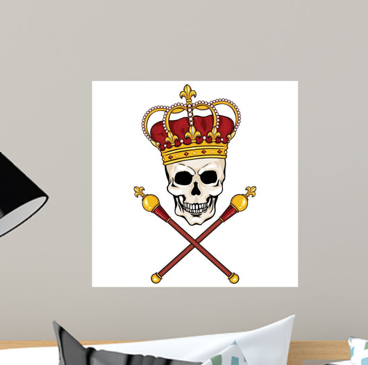 Royal Skull King Wall Decal