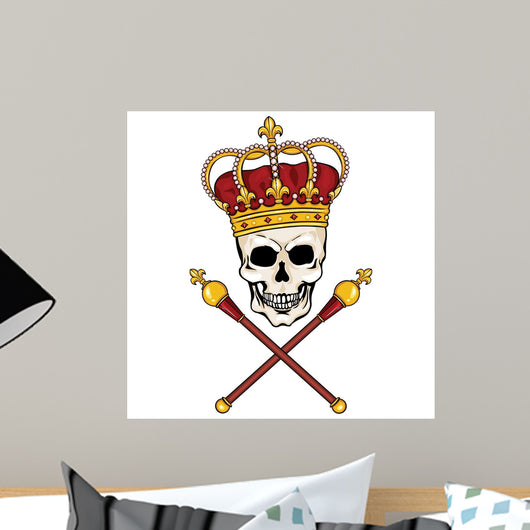 Royal Skull King Wall Decal