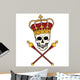 Royal Skull King Wall Decal