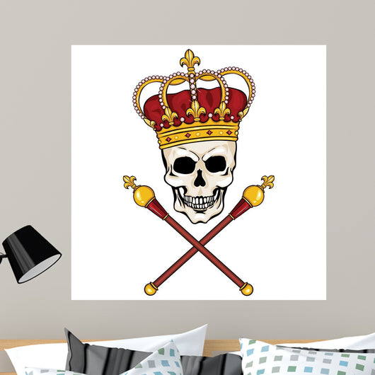 Royal Skull King Wall Decal