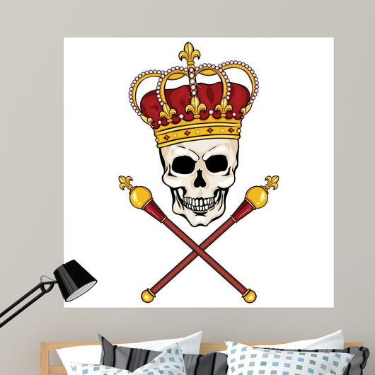 Royal Skull King Wall Decal