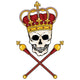Royal Skull King Wall Decal