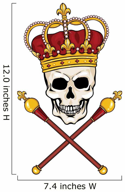 Royal Skull King Wall Decal