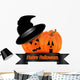 Halloween Pumpkin Orange Wall Decal