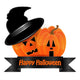 Halloween Pumpkin Orange Wall Decal