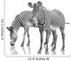 Two Zebras Wall Decal