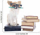 Chihuahua and Books Wall Decal