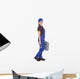 Female Technician Holding Toolkit Wall Decal
