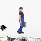Female Technician Holding Toolkit Wall Decal