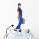 Female Technician Holding Toolkit Wall Decal