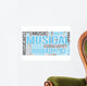 Musical Theatre Word Cloud Wall Decal