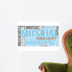 Musical Theatre Word Cloud Wall Decal