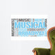 Musical Theatre Word Cloud Wall Decal