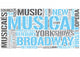 Musical Theatre Word Cloud Wall Decal