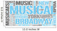 Musical Theatre Word Cloud Wall Decal