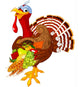 Turkey with Cornucopia Wall Decal