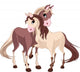 Friendly Farm Ponies Wall Decal