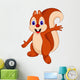 Happy Squirrel Cartoon Wall Decal