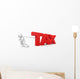 Man and Tax Clipping Wall Decal
