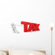 Man and Tax Clipping Wall Decal