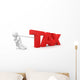 Man and Tax Clipping Wall Decal