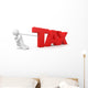 Man and Tax Clipping Wall Decal