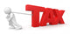 Man and Tax Clipping Wall Decal