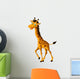 Cute Giraffe Cartoon Smiling Wall Decal