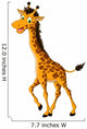 Cute Giraffe Cartoon Smiling Wall Decal