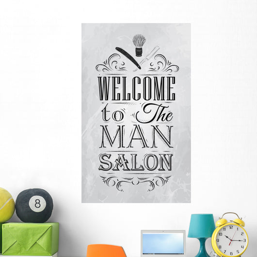 Poster Barbershop Welcome to Wall Decal