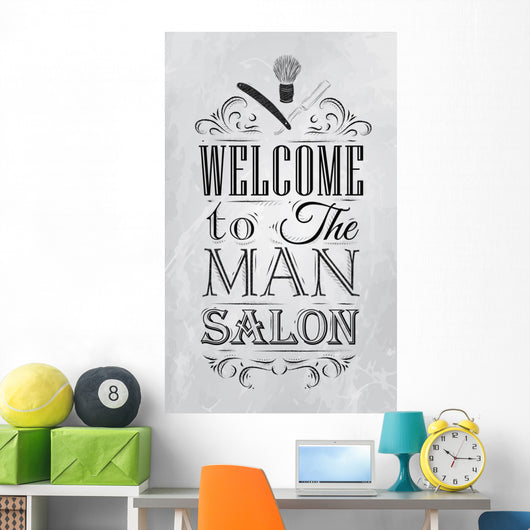 Poster Barbershop Welcome to Wall Decal