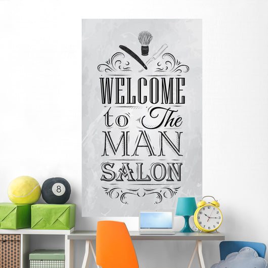 Poster Barbershop Welcome to Wall Decal