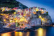 Scenic Night Colorful Village Wall Decal
